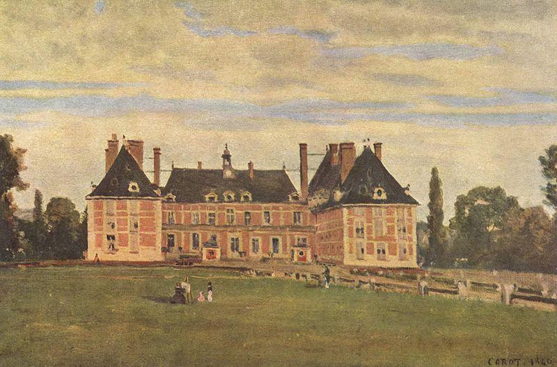 Jean-Baptiste Camille Corot Chateau de Rosny Sweden oil painting art